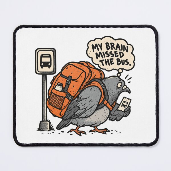 Item preview, Tired Pigeon Waiting for the Bus designed and sold by Greemo03.