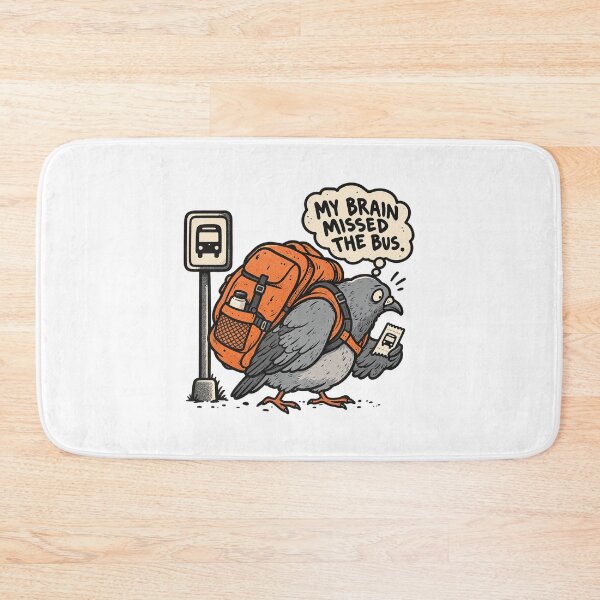 Item preview, Tired Pigeon Waiting for the Bus designed and sold by Greemo03.