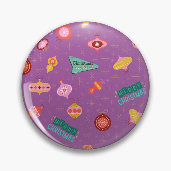 Item preview, Vintage Retro 1960's Christmas Ornaments on Purple  designed and sold by KSimpson838.