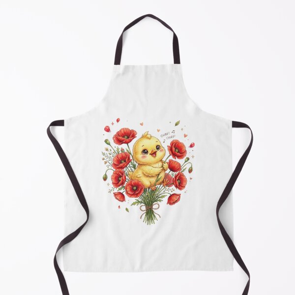 Item preview, Chirping Chick with Poppies designed and sold by StickVerse by Owais.