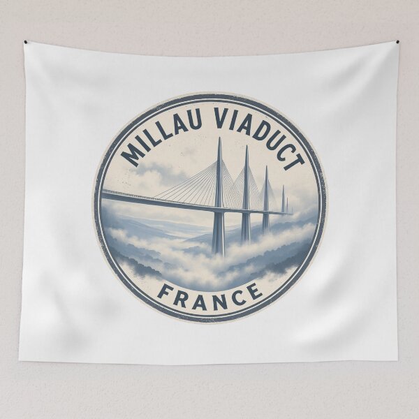 Item preview, Millau Viaduct France Cable Stayed Bridge Scenic Drive designed and sold by jeshands.