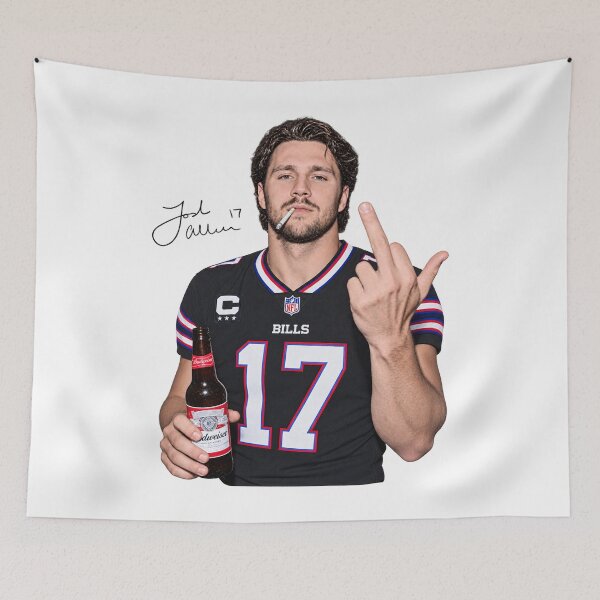 Item preview, Josh Allen 17 Middle Finger designed and sold by rjamesont.