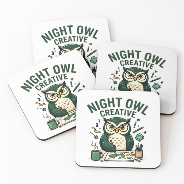 Item preview, Night Owl Creative Artist Owl Illustration  designed and sold by Pyt27.