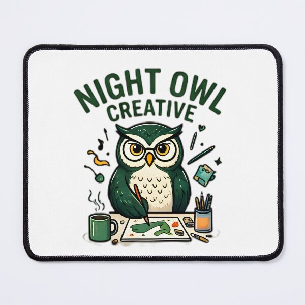 Item preview, Night Owl Creative Artist Owl Illustration designed and sold by Pyt27.