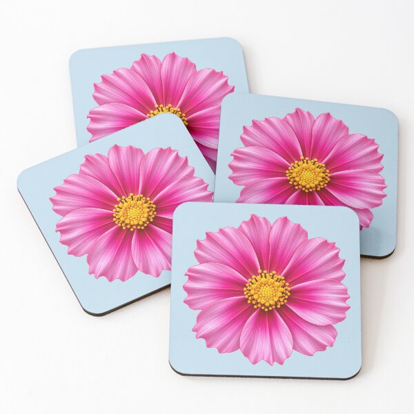 Item preview, Vibrant Pink Cosmos Flower – Cosmos Bipinnatus Botanical Art designed and sold by HO•Designs.