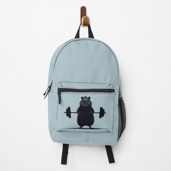 Item preview, Rodent lifts weights in gym setting designed and sold by anytka.