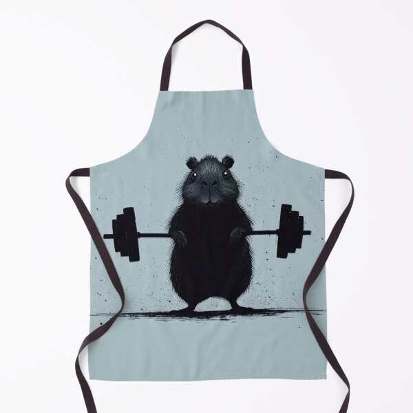 Item preview, Rodent lifts weights in gym setting designed and sold by anytka.