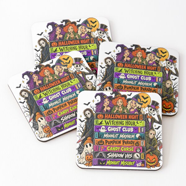 Item preview, Vintage Halloween VHS Tapes Witches and Horror Icons Art designed and sold by DesignArtist.ia.