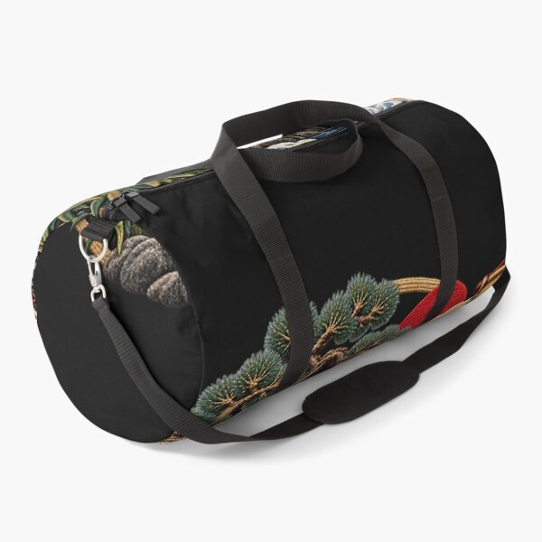 Item preview, Chinese Proverb Art – Teach a Man to Fish Calligraphy, Traditional Fishing & Mountain Embroidery designed and sold by Emoji Emblems.