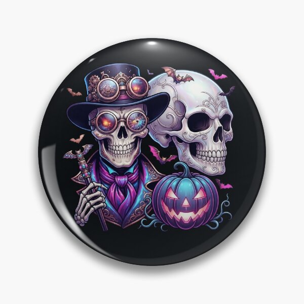 Item preview, Halloween Steampunk Skeleton Tophat Pumpkin Cane designed and sold by Voodoo Store Paranormal Collections.