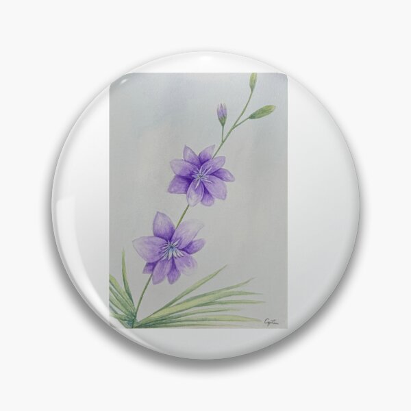 Item preview, Reaching for the Light – Purple Larkspur Watercolor designed and sold by MiniRadiance.