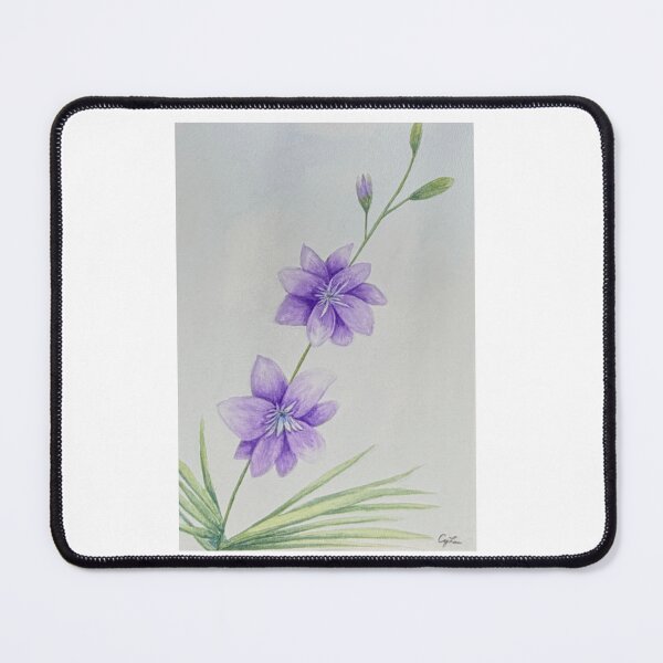 Item preview, Reaching for the Light – Purple Larkspur Watercolor designed and sold by MiniRadiance.