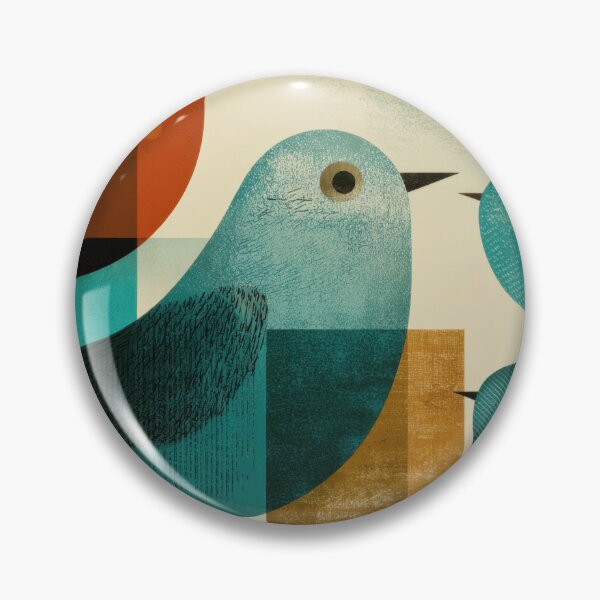 Item preview, Colorful birds in an abstract scene designed and sold by anytka.