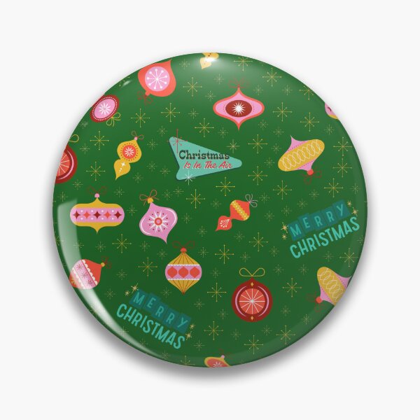 Item preview, Vintage Retro 1960's Christmas Ornaments on Green designed and sold by KSimpson838.