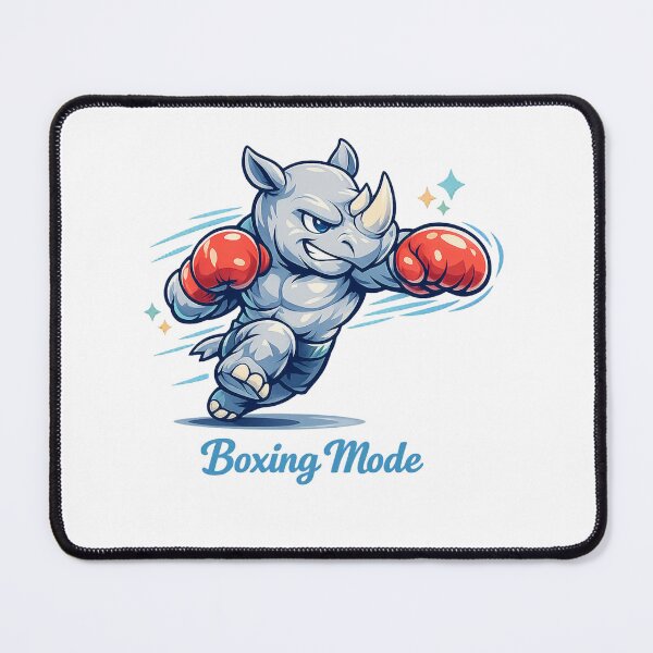 Item preview, Kawaii Boxing Rhino designed and sold by Sommium .