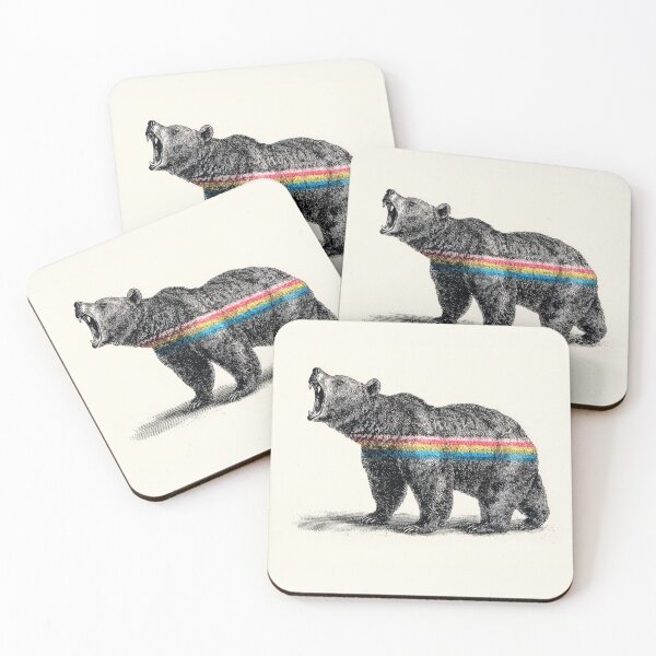 Item preview, Bear with colorful stripe design designed and sold by anytka.