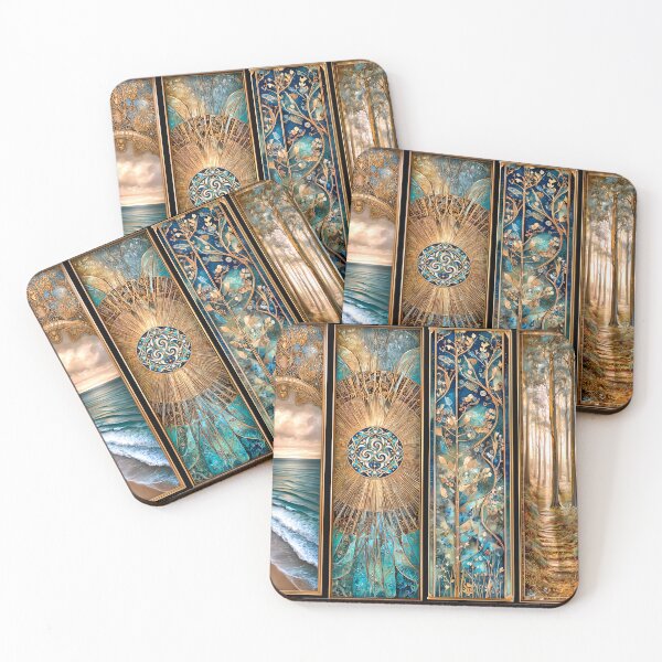 Item preview, Cerulean Dawn Abstract Art designed and sold by Dream Mythos Studios.
