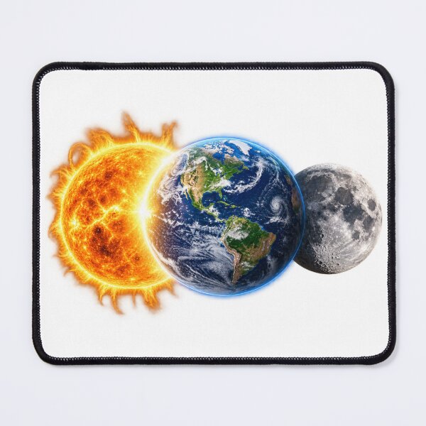Item preview, Earth Between Sun and Moon Cosmic Space Design designed and sold by Prince Tripathi .