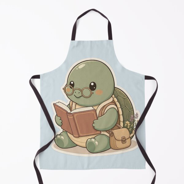 Item preview, Bookish Turtle with Round Glasses – Cute Cozy Reading Companion designed and sold by Safe Haven Pets.