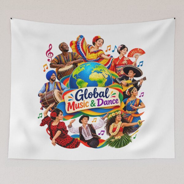 Item preview, Global Music And Dance Festival designed and sold by Design Sounds Studio.