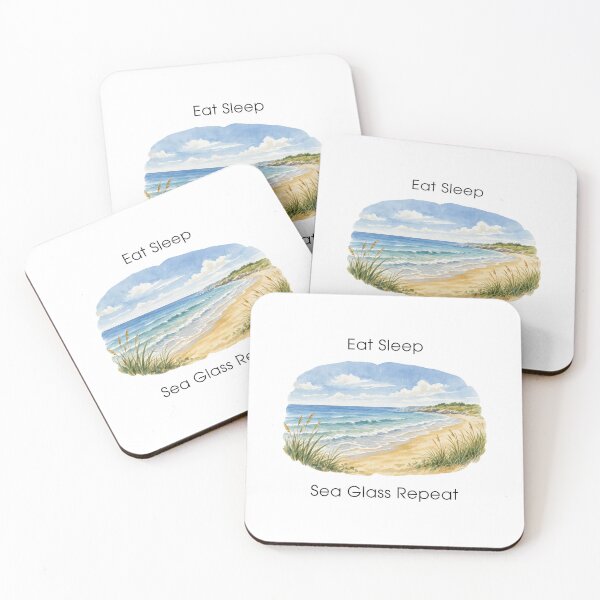 Item preview, Sea Glass Hunter - Sea Glass Lover Gifts - Beachcombing - Eat Sleep Sea Glass Repeat designed and sold by DesignByLeo.