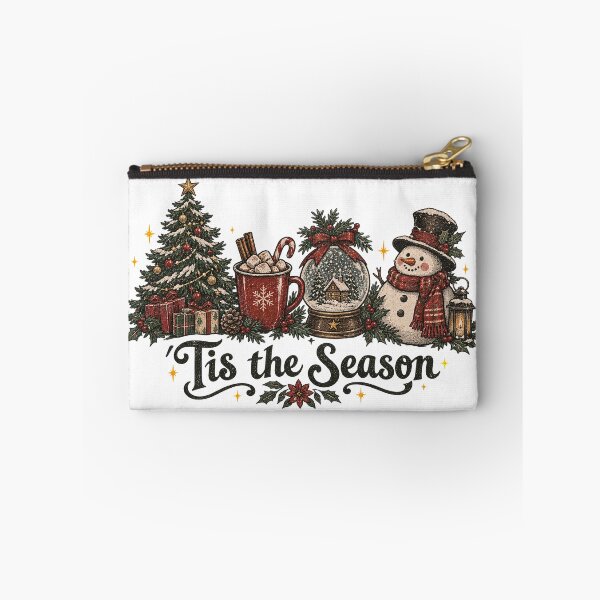 Item preview, Tis the Season Cozy Christmas Icons, Tree-Cocoa-Wreath-Santa Vintage Holiday designed and sold by LandFinStudio.
