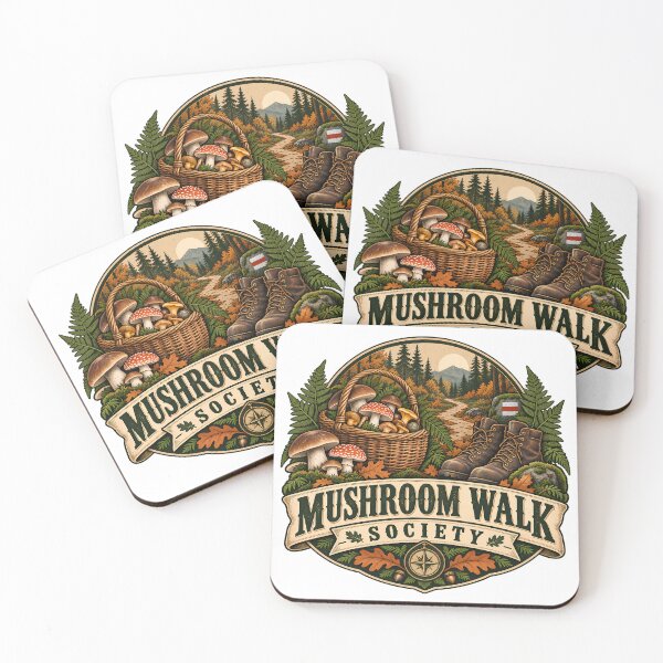 Item preview, Vintage Mushroom Walk Forest Society designed and sold by Thai Vibe Studio.