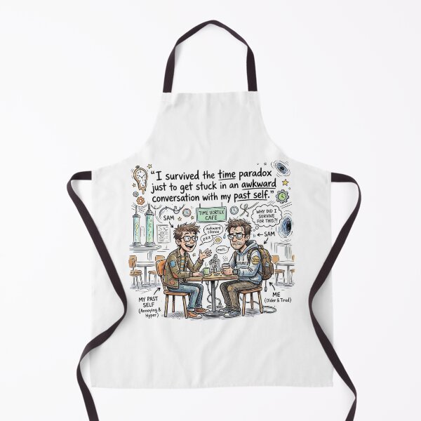Item preview, I survived the time paradox just to get stuck in an awkward conversation with my past self. designed and sold by jrzvibe.