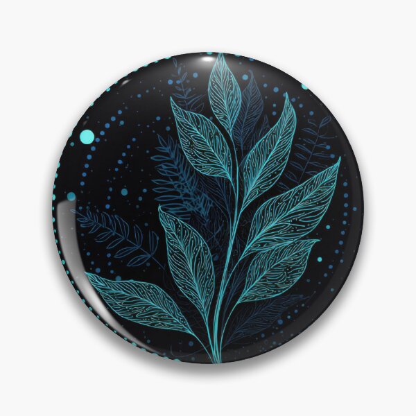 Item preview, Leaf design with blue accents designed and sold by anytka.