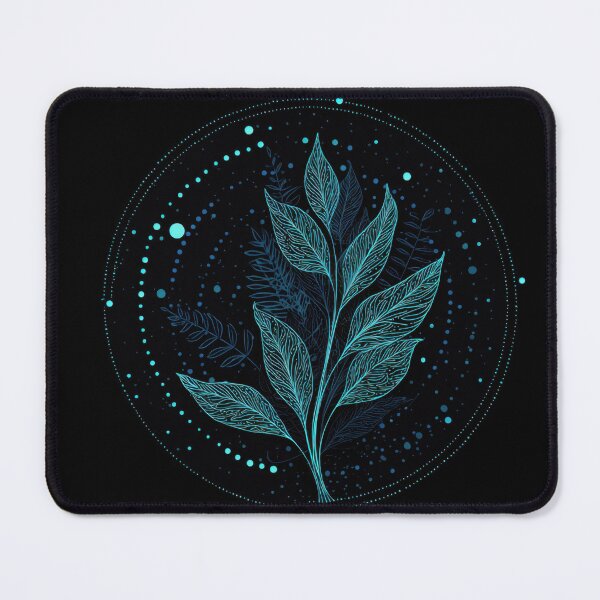 Item preview, Leaf design with blue accents designed and sold by anytka.