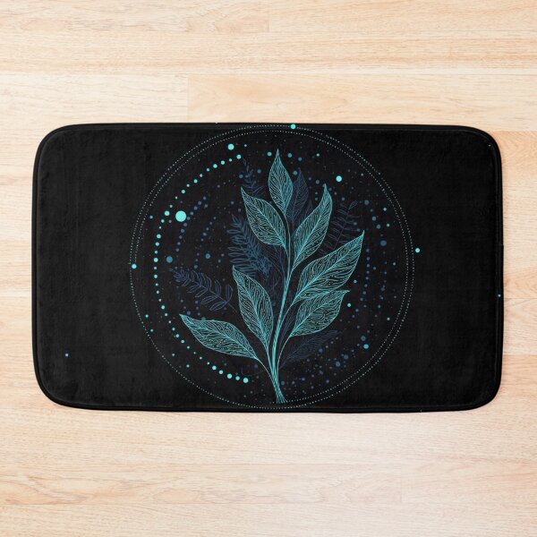Item preview, Leaf design with blue accents designed and sold by anytka.