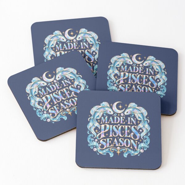 Item preview, Made in Pisces Season – Dreamy Celestial Fish Astrology Art designed and sold by MetaModel Editions.