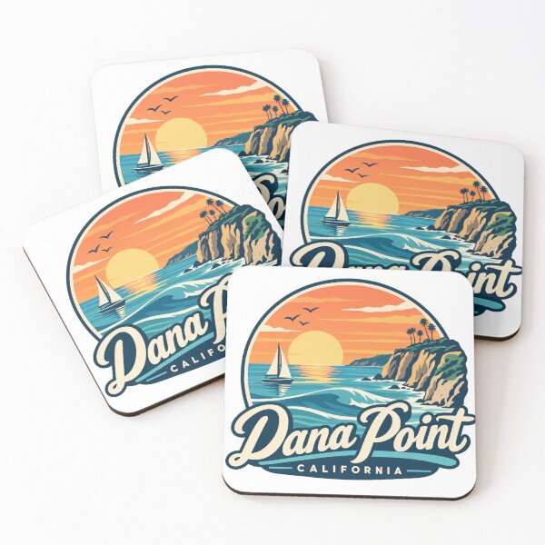 Item preview, Dana Point California Coastal Sunset Sailboat designed and sold by ParfaitPrints.