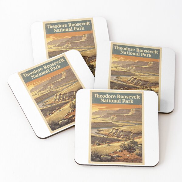 Item preview, Theodore Roosevelt National Park Vintage Travel Art designed and sold by Teelogic.