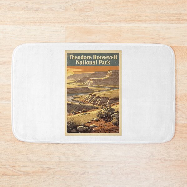 Item preview, Theodore Roosevelt National Park Vintage Travel Art designed and sold by Teelogic.