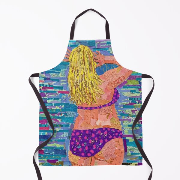 Item preview, Lady on beach collage designed and sold by GasconyPassion.
