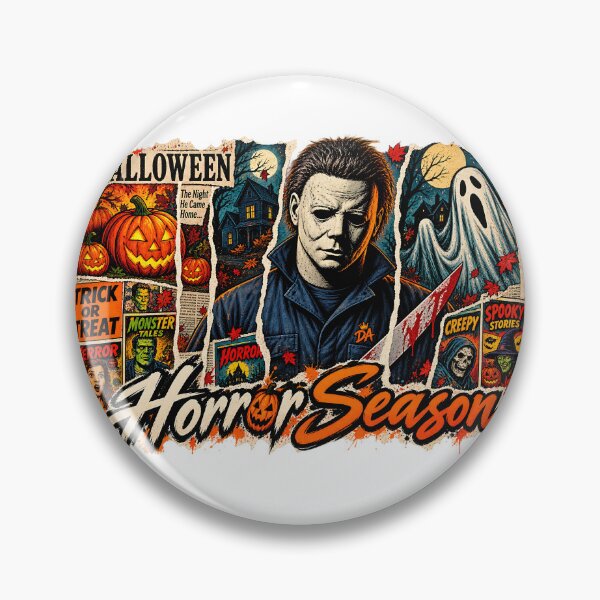Item preview, Horror Season Michael Myers Torn Paper Collage Art    designed and sold by DesignArtist.ia.