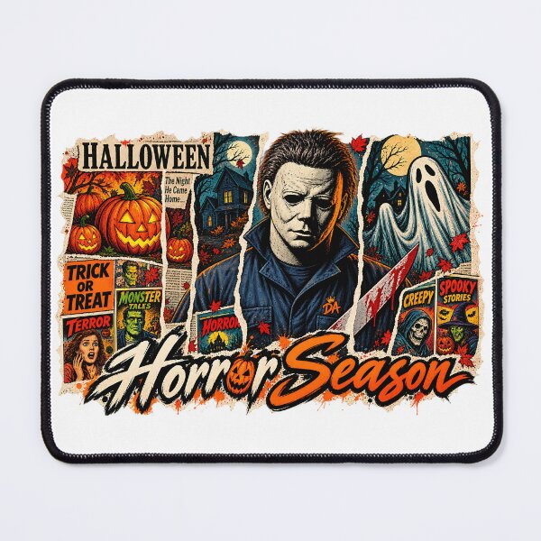 Item preview, Horror Season Michael Myers Torn Paper Collage Art designed and sold by DesignArtist.ia.