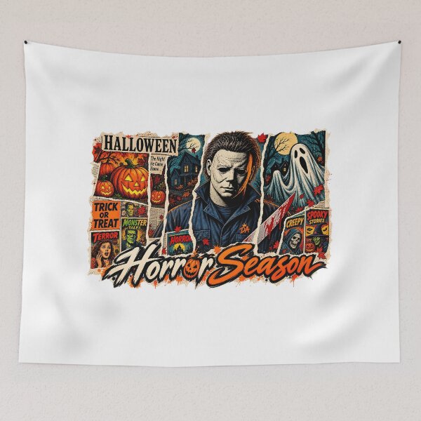 Item preview, Horror Season Michael Myers Torn Paper Collage Art    designed and sold by DesignArtist.ia.