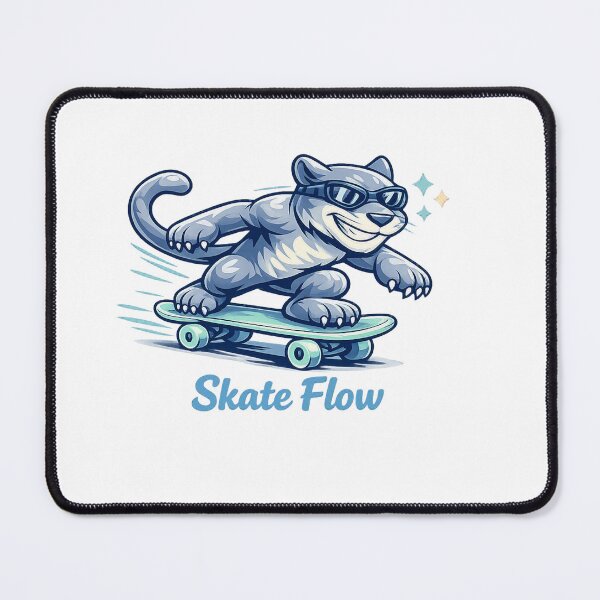 Item preview, Kawaii Skate Panther designed and sold by Sommium .