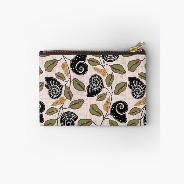 Item preview, Botanical Nautical Shells and Leaves Pattern designed and sold by Navitaloves.