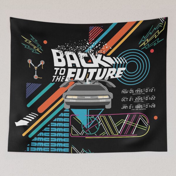 Item preview, Time Travel DeLorean – Retro Blueprint designed and sold by titaninatuxedo0.