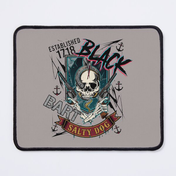 Item preview, Black Bart Pirate Skull Pistol Emblem-9 designed and sold by LucasKeil.