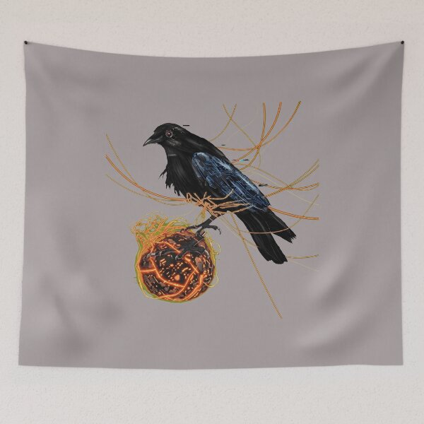 Item preview, Black Bird Tangled in Red String Art-37 designed and sold by LucasKeil.