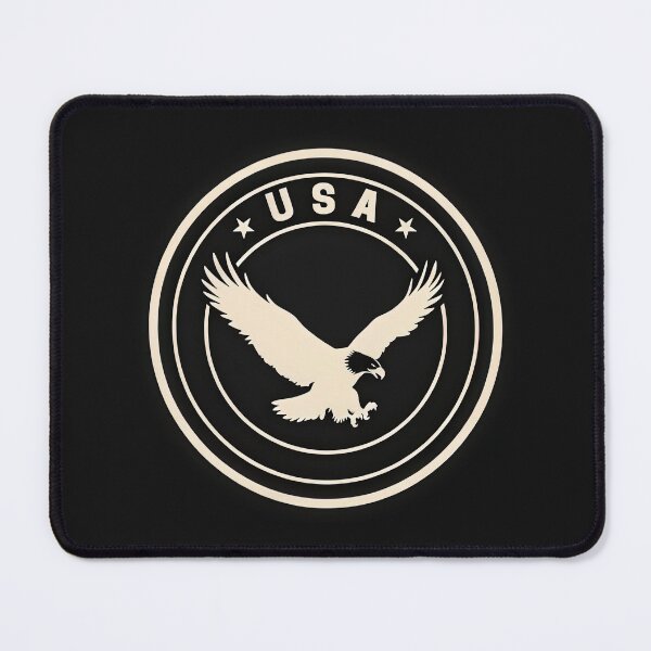 Item preview, Vintage American Bald Eagle Circular Badge Emblem Vector designed and sold by Shutter-Dragon.