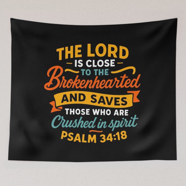 Item preview, Psalm 34:18 The LORD Is Close To The Brokenhearted designed and sold by plushism.
