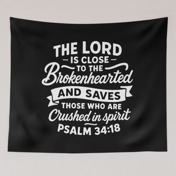 Item preview, Psalm 34:18 The LORD Is Close To The Brokenhearted designed and sold by plushism.