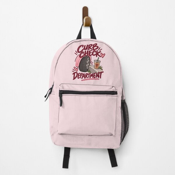 Item preview, Curb Check Department – Funny Car Girl Driving Design designed and sold by SnugbugStudios.
