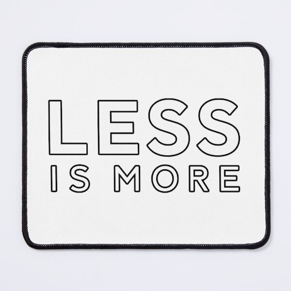 Item preview, less is more designed and sold by archi-shirt.