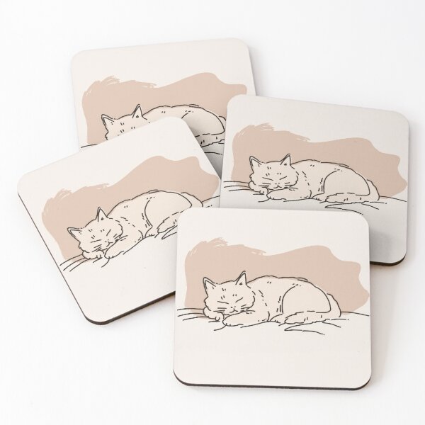 Item preview, Cat sleeping on a bed designed and sold by anytka.